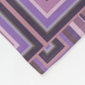 Couverture Polaire Motif carré rayures (Coin)
