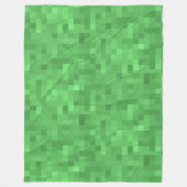 Couverture Polaire Motif carreaux verts (Devant)