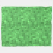 Couverture Polaire Motif carreaux verts (Devant (Horizontal))