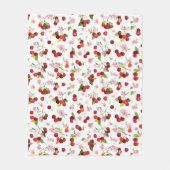Couverture Polaire Motif cerise 1 (Devant)