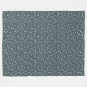 Couverture Polaire Motif Chalkboard Doodle Hearts (Devant (Horizontal))