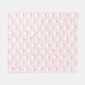 Couverture Polaire Motif chat chaton mignon dormant (Devant (Horizontal))