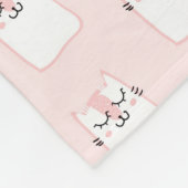 Couverture Polaire Motif chat chaton mignon dormant (Coin)