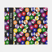 Couverture Polaire Motif Checkered de billards de style campagnard (Devant (Horizontal))