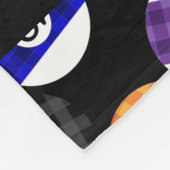 Couverture Polaire Motif Checkered de billards de style campagnard (Coin)