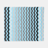 Couverture Polaire Motif Chevron Gradient inaltérable sur Baby Blue (Devant (Horizontal))