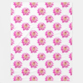 Couverture Polaire Motif Chrysanthemum - Couleur complète (Devant)