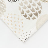 Couverture Polaire Motif circulaire Abstrait neutre (Coin)