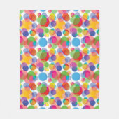 Couverture Polaire Motif circulaire coloré (Devant)