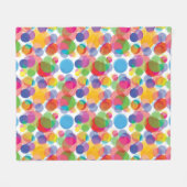 Couverture Polaire Motif circulaire coloré (Devant (Horizontal))