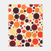 Couverture Polaire Motif circulaire rétro (Devant)