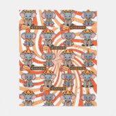 Couverture Polaire Motif Circus Elephant (Devant)