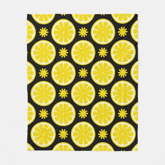 Couverture Polaire Motif Citron (Devant)