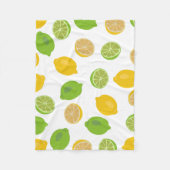 Couverture Polaire Motif citron et citron vert (Devant)