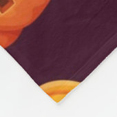 Couverture Polaire motif citrouille (Coin)
