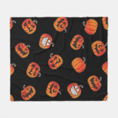 Couverture Polaire motif citrouille (Devant (Horizontal))