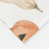 Couverture Polaire Motif Citrouille d'aquarelle amusant (Coin)
