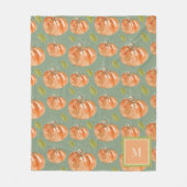 Couverture Polaire Motif Citrouille Monogram Fall (Devant)