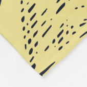 Couverture Polaire Motif Citrus Lemon Doodle Arrière - plan (Coin)