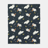 Couverture Polaire Motif Clair de Lune Hedwige (Devant)