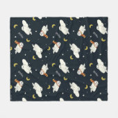 Couverture Polaire Motif Clair de Lune Hedwige (Devant (Horizontal))