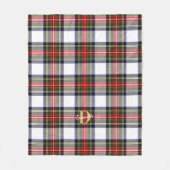 Couverture Polaire Motif classique Tartan Nom du monogramme Noël (Devant)