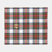 Couverture Polaire Motif classique Tartan Nom du monogramme Noël (Devant (Horizontal))