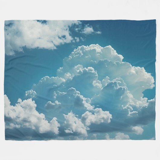 Couverture Polaire Motif cloud (Devant (Horizontal))