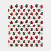 Couverture Polaire Motif coccinelle (Devant)