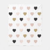 Couverture Polaire Motif Cœurs 31 (Devant)