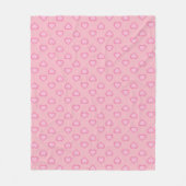 Couverture Polaire Motif Coeurs roses (Devant)