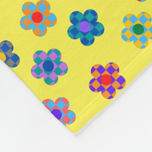 Couverture Polaire Motif coloré (Coin)