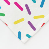 Couverture Polaire Motif coloré Arc en ciel (Coin)