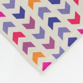 Couverture Polaire Motif coloré aztèque de Chevron (Coin)