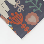 Couverture Polaire Motif coloré de lamas (Coin)