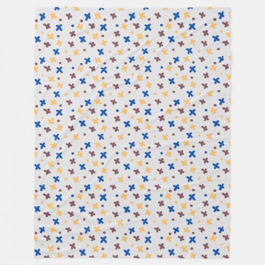 Couverture Polaire Motif coloré moderne (Devant)