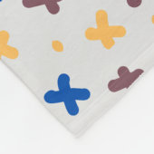 Couverture Polaire Motif coloré moderne (Coin)