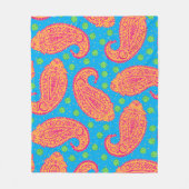 Couverture Polaire Motif coloré Paisley (Devant)