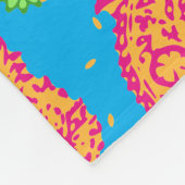 Couverture Polaire Motif coloré Paisley (Coin)