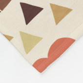 Couverture Polaire Motif continu fleurs rétro (Coin)