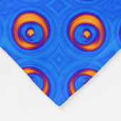 Couverture Polaire Motif COOL rouge bleu orange (Coin)