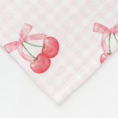 Couverture Polaire Motif Coquette Cherries Bow (Coin)