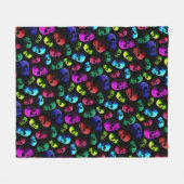 Couverture Polaire Motif crânien (Devant (Horizontal))
