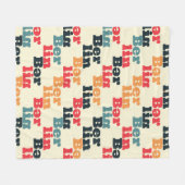 Couverture Polaire Motif créatif de Berlin. (Devant (Horizontal))