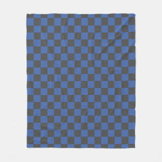 Couverture Polaire Motif croate en carton bleu noir