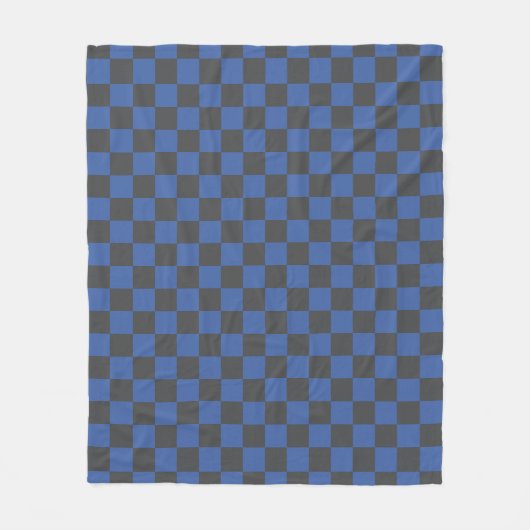 Couverture Polaire Motif croate en carton bleu noir (Devant)