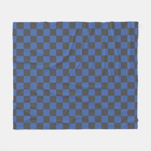 Couverture Polaire Motif croate en carton bleu noir (Devant (Horizontal))