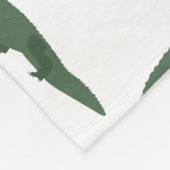 Couverture Polaire Motif crocodile de l'alligator mignon (Coin)
