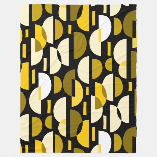 Couverture Polaire Motif croissant 010921 - Ambre (Devant)