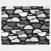 Couverture Polaire Motif croissant 010921 - Monochrome (Devant (Horizontal))